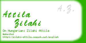 attila zilahi business card